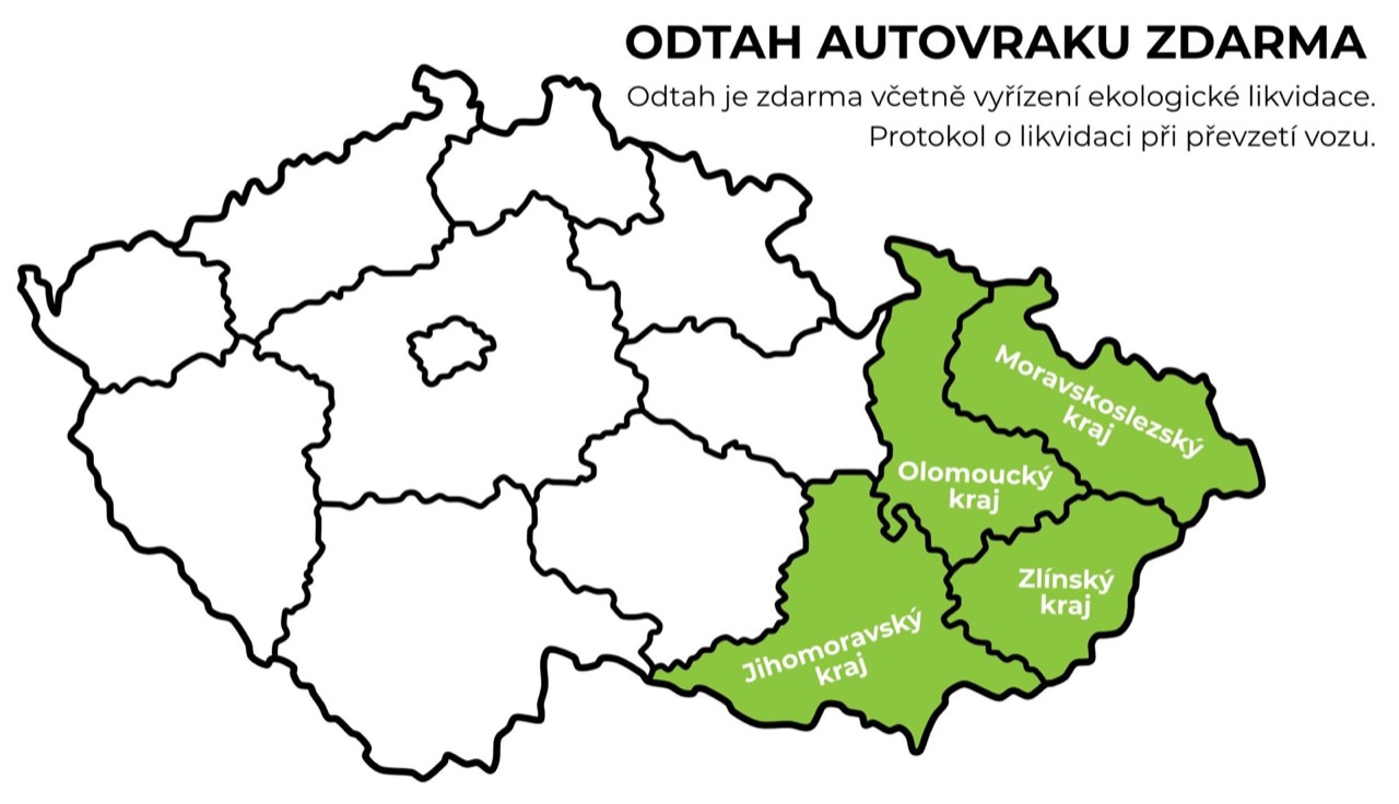Odtah - okresy